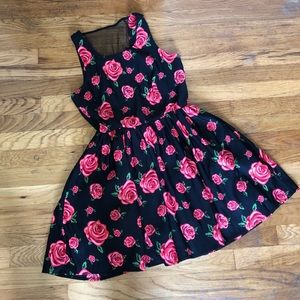 Forever 21 Rose Skater Dress